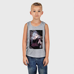 Майка детская хлопок Магическая битва Мэй Мэй маг первого класса, цвет: меланж — фото 2