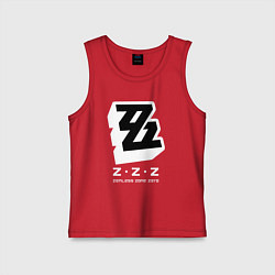 Майка детская хлопок Zenless zone zero лого, цвет: красный
