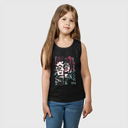 Майка детская хлопок Тандзиро иероглифы Клинок рассекающий демонов, цвет: черный — фото 2