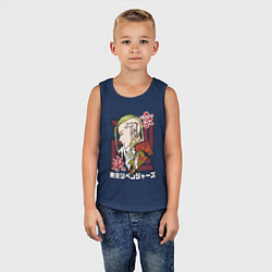 Майка детская хлопок Токийские мстители Дракен дракон, цвет: тёмно-синий — фото 2