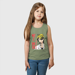 Майка детская хлопок Токийские мстители Казутора Ханемия Hanemiya Kazut, цвет: авокадо — фото 2