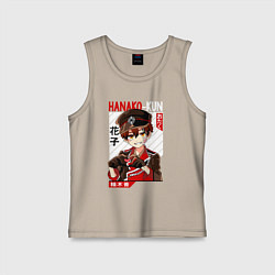 Майка детская хлопок Туалетный мальчик Ханако кун Hanako, цвет: миндальный
