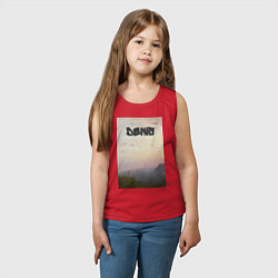 Майка детская хлопок Denis птицы в небе, цвет: красный — фото 2