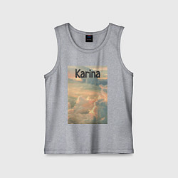 Майка детская хлопок Karina облака, цвет: меланж