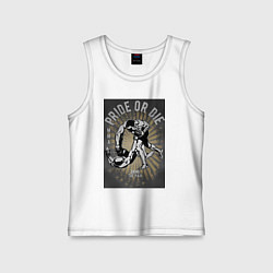 Майка детская хлопок MMA бой, цвет: белый