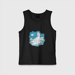 Детская майка Зайчик спит на облаках