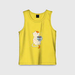 Детская майка Кошачье чаепитие