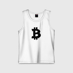 Детская майка Биткоин - знак