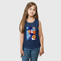 Майка детская хлопок 50 cent rapper, цвет: тёмно-синий — фото 2