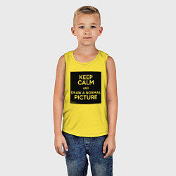 Майка детская хлопок Совет Казимиру Малевичу, цвет: желтый — фото 2