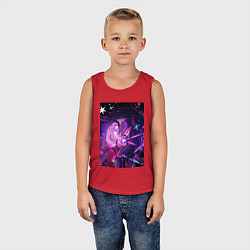 Майка детская хлопок Ребёнок идола Ай Хосино, цвет: красный — фото 2