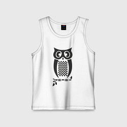 Детская майка Сова на веточке