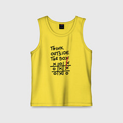 Детская майка Думай нестандартно