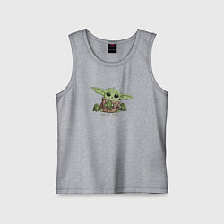 Майка детская хлопок Время перекуса, цвет: меланж