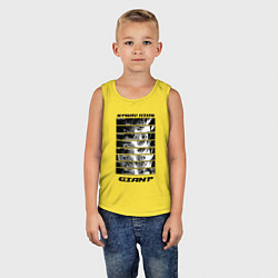 Майка детская хлопок Stray Kids album Giant eyes, цвет: желтый — фото 2