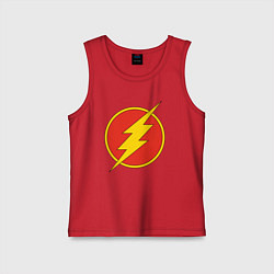 Майка детская хлопок Flash logo, цвет: красный
