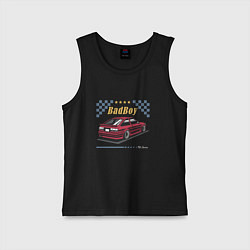 Майка детская хлопок Tayota ae86 sato, цвет: черный