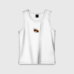 Майка детская хлопок Укуренная пчела, цвет: белый