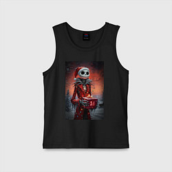 Майка детская хлопок Конец года, цвет: черный