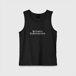 Майка детская хлопок Within Temptation: logo, цвет: черный