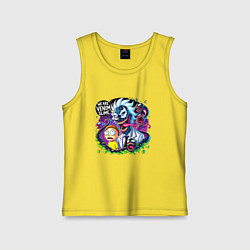 Майка детская хлопок Rick and Morty - we are Venom slime, цвет: желтый
