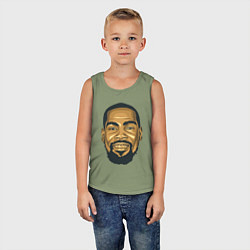 Майка детская хлопок Дюрант, цвет: авокадо — фото 2