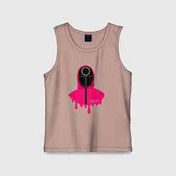 Майка детская хлопок Розовый охранник, цвет: пыльно-розовый