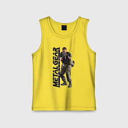 Майка детская хлопок Снейк Солид, цвет: желтый