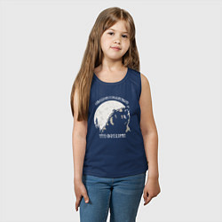 Майка детская хлопок Велес - чти свои корни, цвет: тёмно-синий — фото 2