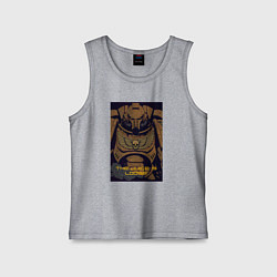 Майка детская хлопок Вархаммер 40к - арт, цвет: меланж