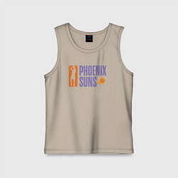 Майка детская хлопок Phoenix Suns play, цвет: миндальный