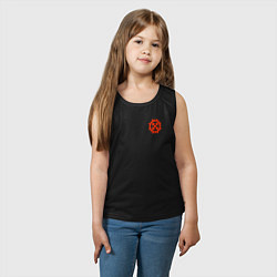 Майка детская хлопок Символ богини Мары, цвет: черный — фото 2