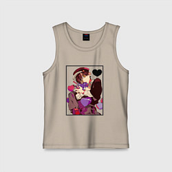 Майка детская хлопок Туалетный мальчик Ханако, цвет: миндальный