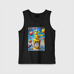 Детская майка Funny Pikachu and fishes - surrealism