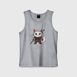 Майка детская хлопок Котьмак никак не научитесь, цвет: меланж