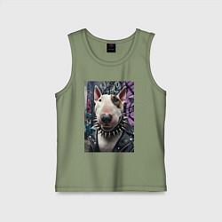 Детская майка Морда крутого бультерьера