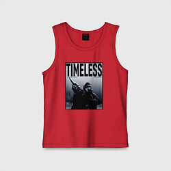 Майка детская хлопок Timeless, цвет: красный