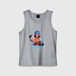 Майка детская хлопок Блич Гриммджоу, цвет: меланж