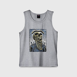 Майка детская хлопок Metallica - playbill, цвет: меланж