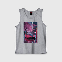 Детская майка Суперкар и сакура