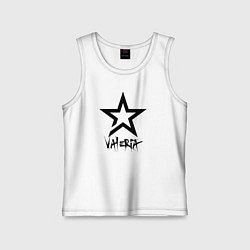 Майка детская хлопок Valeria - star, цвет: белый