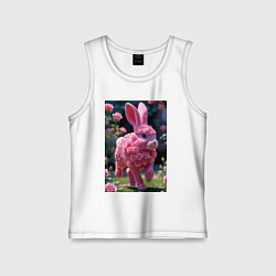 Детская майка Кролик из роз