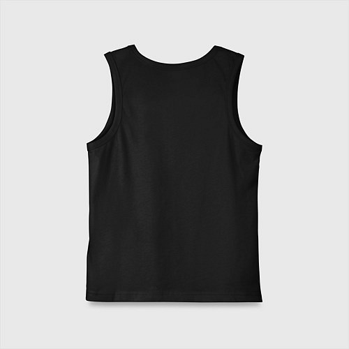 Детская майка Black white teddy / Черный – фото 2