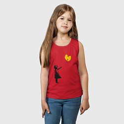 Майка детская хлопок Wu-Tang Banksy, цвет: красный — фото 2