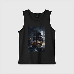 Детская майка Пиратский корабль в шторм