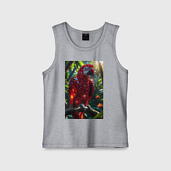 Детская майка Попугай из драгоценных камней