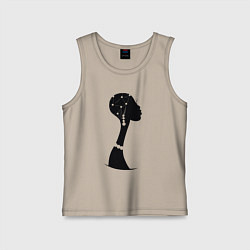 Майка детская хлопок Woman Africa, цвет: миндальный