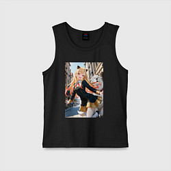 Майка детская хлопок Марин Китагава косплей Ани Форджер, цвет: черный