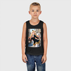 Майка детская хлопок Марин Китагава косплей Ани Форджер, цвет: черный — фото 2