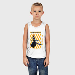 Майка детская хлопок Блич Ичиго Куросаки мечи, цвет: белый — фото 2